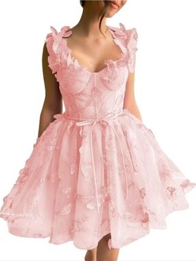 Peach Party Dress